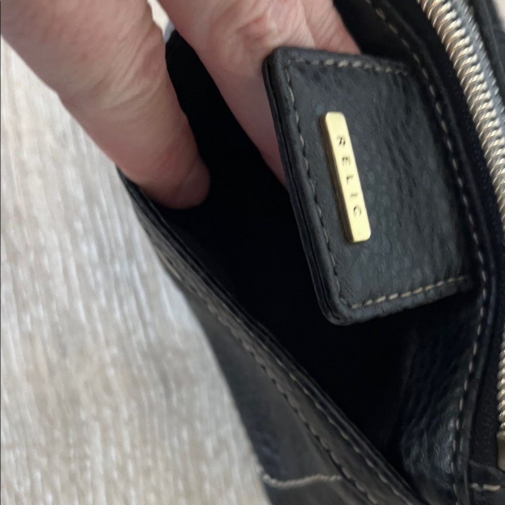Fossil Relic Black Leather Handbag and Wallet - NWOT - Picture 11 of 13